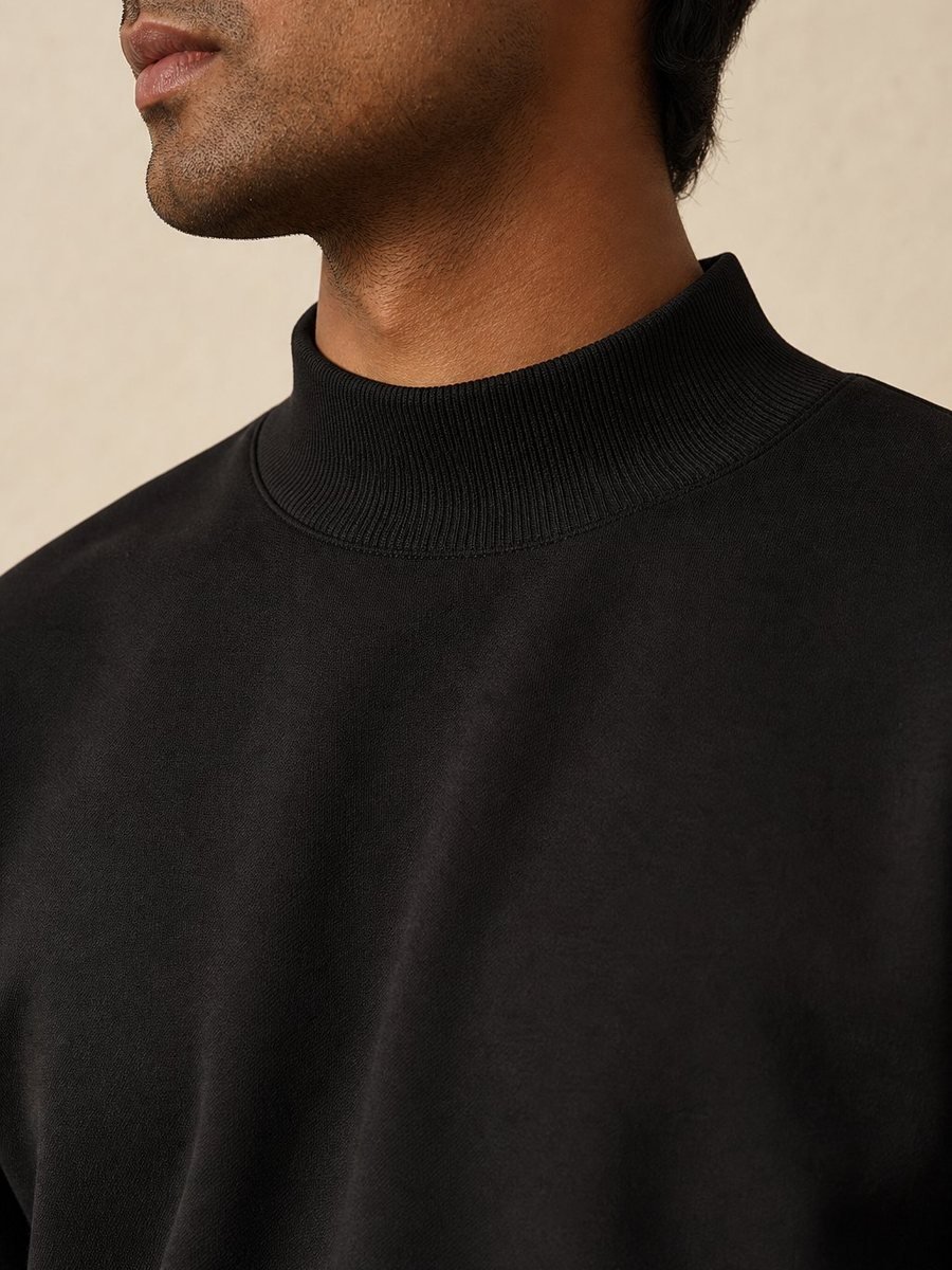 Look 03 — ribbed high neck detail