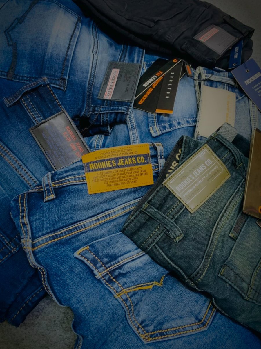 Rookies denim and black cargo